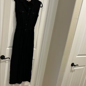 LOFT Black Wide Leg Jumpsuit